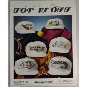 Stoney Creek Top it Off Golf, Fishing Tennis Boating Cross Stitch Patterns